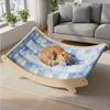 Pet Supplies Detachable Pet Recliner Waterproof Comfortable Pet Cooling Mat Cartoon Pattern Breathable Pet Rocking Chair Bedroom