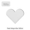 Customizable Heart-Shaped Leather Bookmark with PU Leather and Logo Personalization