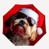 1pc Santa Dog Automatic Folding Umbrella - 8-Rib Automatic Open/Close, Large Canopy Birthday Festival Gift Yy251217162