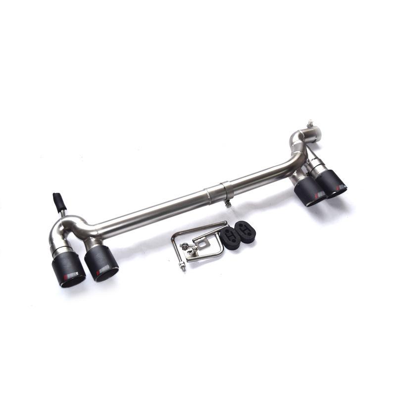 Honda Civic 10th Gen 1.0T Dual Outlet Exhaust Pipe with Carbon Fiber & Stainless Steel Tailpipe