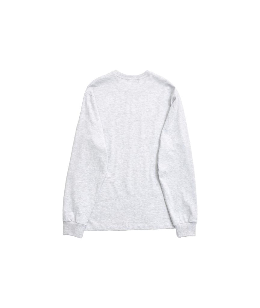 999Hyumeoniti Evd Logo Long Sleeve Tee (1% Melange Grey)