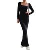 Women's Maxi Dress Womens Casual Long Sleeve Dress Party Long Dresses