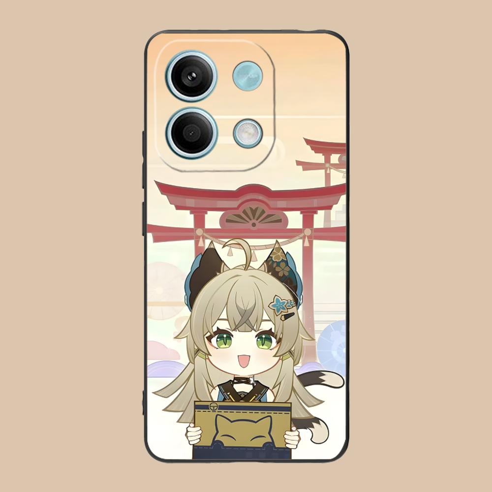 Game GI Kirara Mobile Phone Case for POCO F7 F6 F5 F4 F3 F2 Pro GT C75 C71 C65 C61 C40 Pro Ultra Colorful Printing Cover Luxury