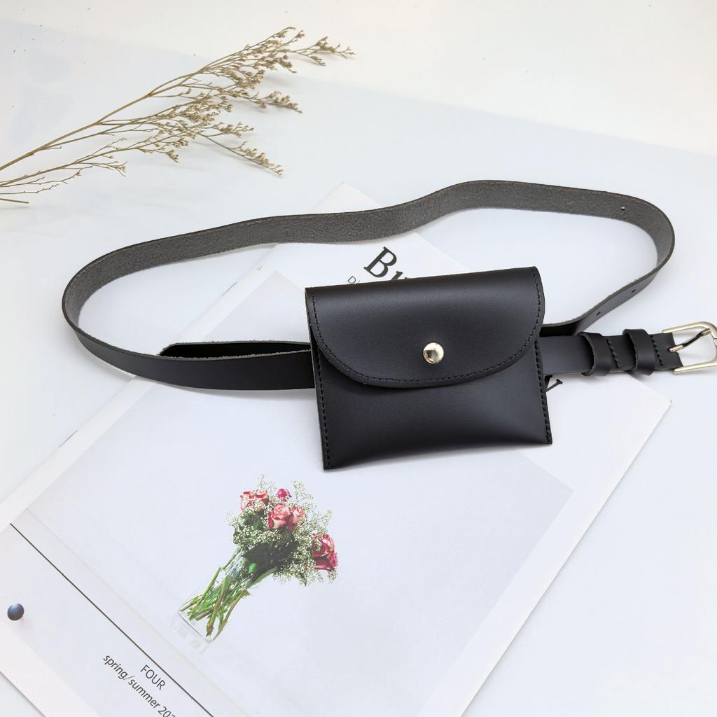 Einfache einfarbige Mode Gürteltasche