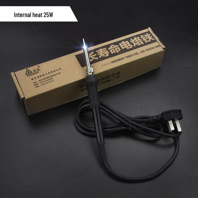 Green Forest Adjustable Temperature Electric Soldering Iron Tool - High Power, Internal Heating, Constant Temperature, Household & Student Use.