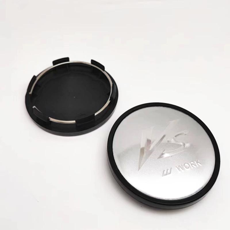 4pcs 62mm 58mm Wheel Center Cap VS W Work Car Styling Rims Hubs Cover Dustprrof Accessories