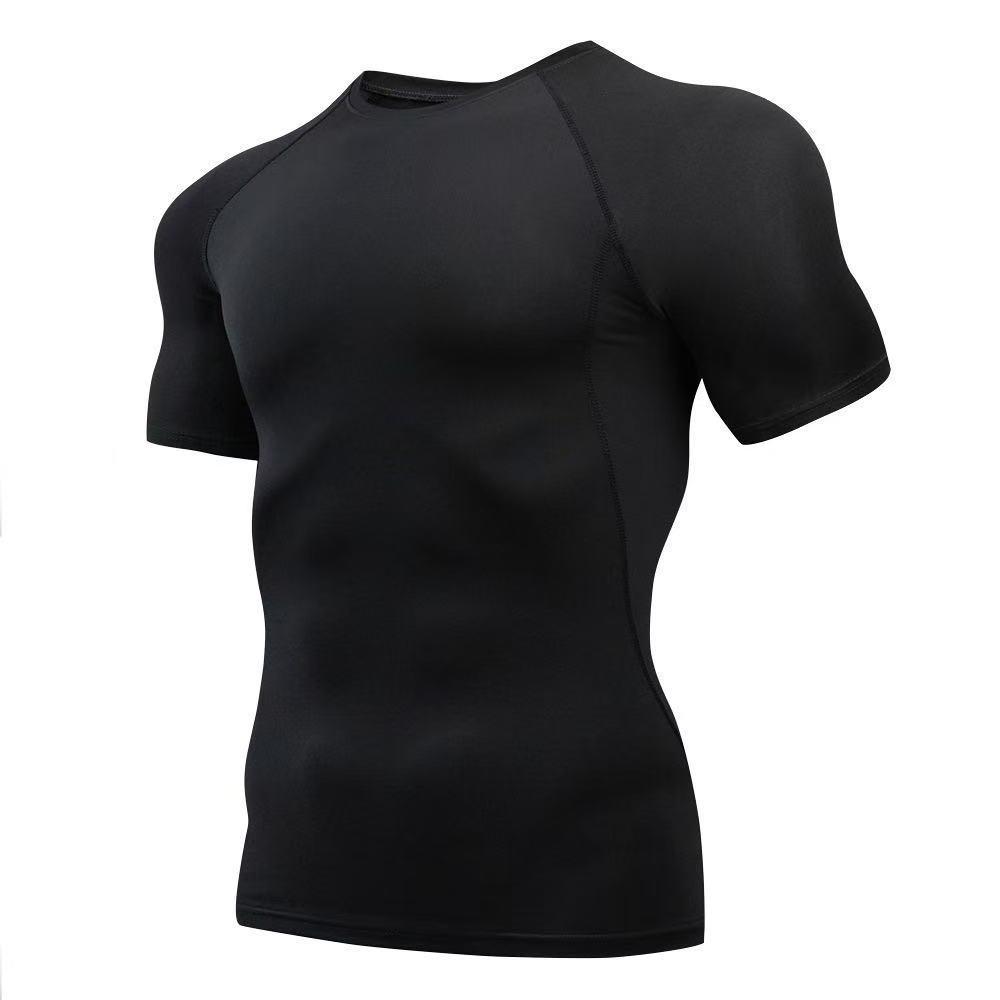Men's Summer Stretchy Quick-Dry Sports T-Shirt – Breathable, Moisture-Wicking Short Sleeve for Running and Fitness