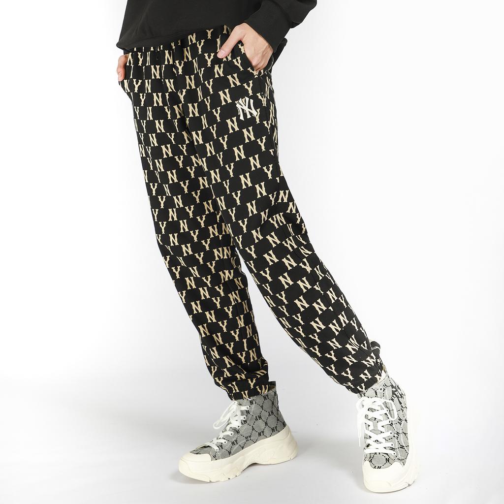 MLB Knitted Sweatpants Unisex Black 3ATPM0114-50BKS
