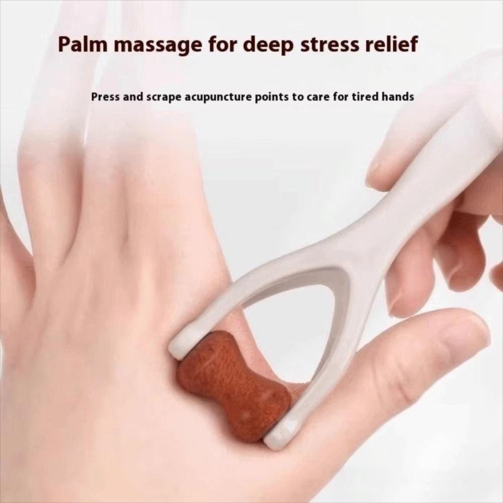 Dual-sided Hand Massager Bone-Shaped Acupressure Tool Ergonomic Roller Finger Massager  Hand