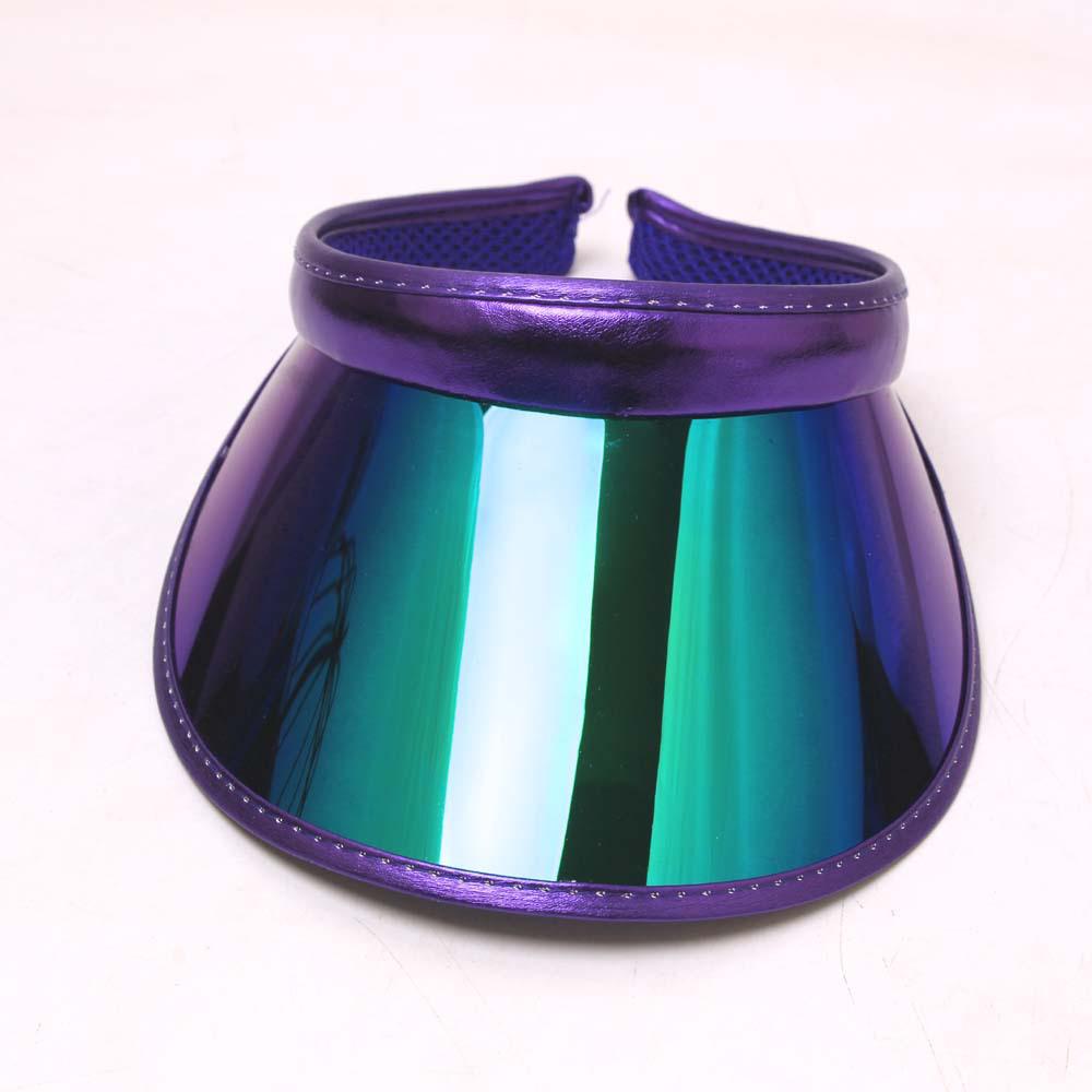 2023 Unisex Candy Color PVC Sun Visor Hat - Spring/Summer UV Protection