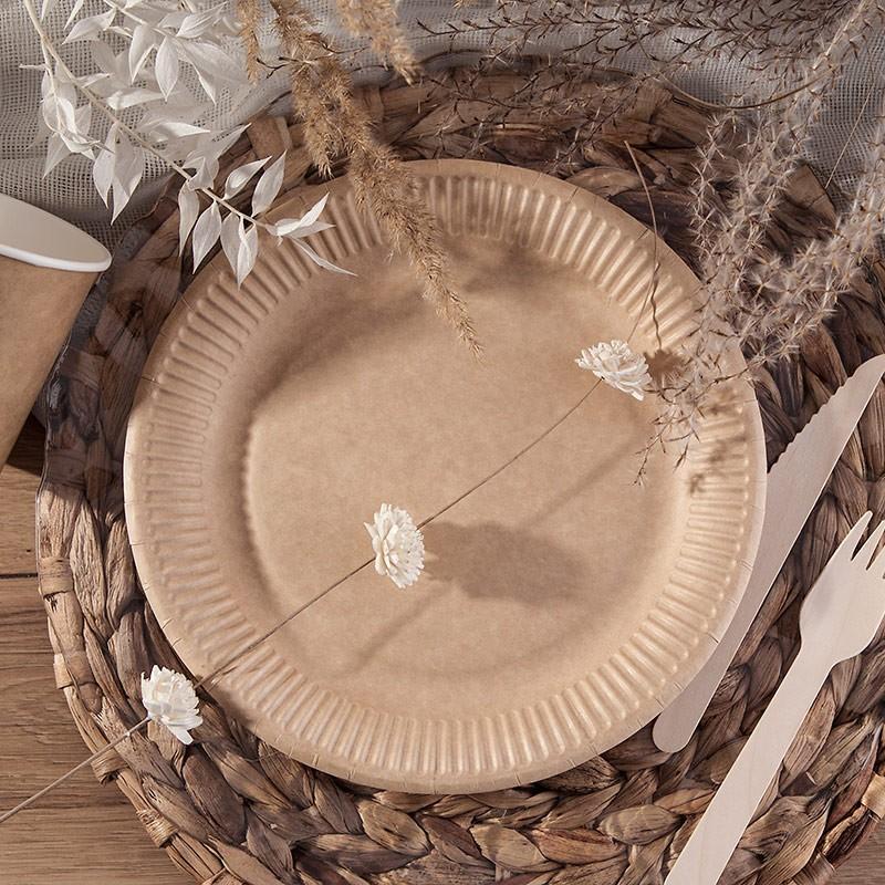 Disposable Kraft Paper Plate