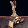 Solid Brass Blessed Angel Small Statue Vintage Character Miniatures Figurines Desktop Decorations Crafts Home Decors Ornaments