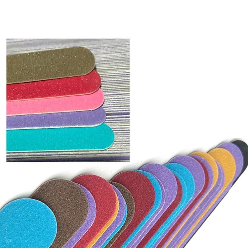 10Pcs Home Beauty Salon Double-Sided Disposable Nail File Emery Shaping Board