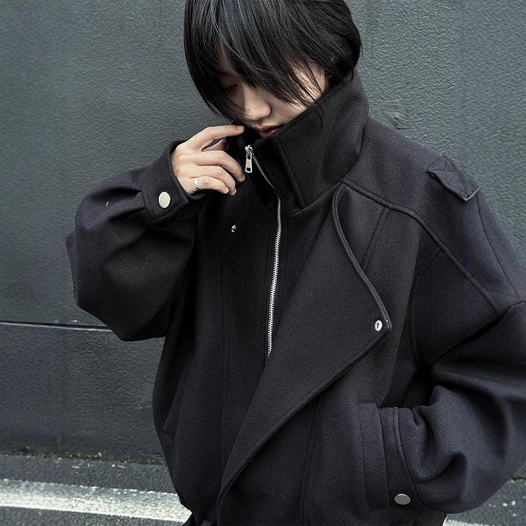 Men's Korean Style Deconstructed Wool Jacket - Autumn/Winter 2025 Collection