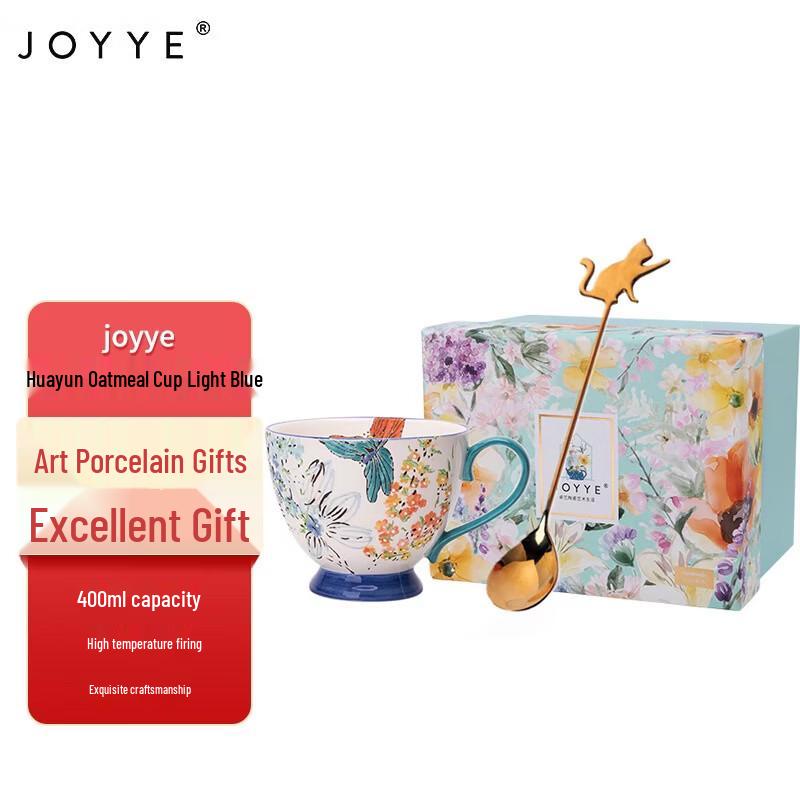 JOYYE Flower Rhyme Ceramic Cereal Cup