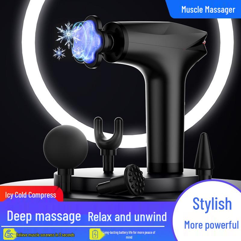 

Высококлассный ЖК-фасциальный пистолет с холодным компрессом и дыхательной цветной подсветкой для расслабления мышц всего тела Sapphire Blue