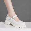 Casual Versatile Mary Jane Women's Shoes Summer Single Shoes 2025 College Style Platform Small Leather Shoes