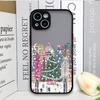 Ins Cartoon Christmas Style Phone Case for Samsung Galaxy S25 S24 FE S23 Ultra S22 Plus S21 S25 FE A73 A72 Streetscape Art Cover