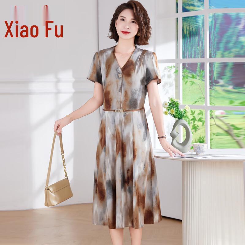 

Women s Elegant Floral A-Line Long Dress 2XL