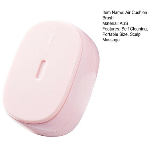 Scalp Massage Comb Self Cleaning Air Cushion Brush, Mini Portable Professional Styling Anti Static Hair Detangling Brush for Men Women