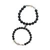 Obsidian Couple Bracelets DIY Style S9Yinshanmeng Haishishi Couple's Attracting Bracelets and Buddhist Bead Gifts