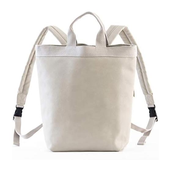 

[OUI TOTE] Women s Rucksack, Leather, 2-way A4 File fits perfectly, Adult Rucksack, Large Capacity, Lightweight, Commuting to work or school