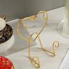Storage Organizer Cup and Saucer Display Stand Metal Saucer Holder Coffee Cup Holder  Home Kitchen
