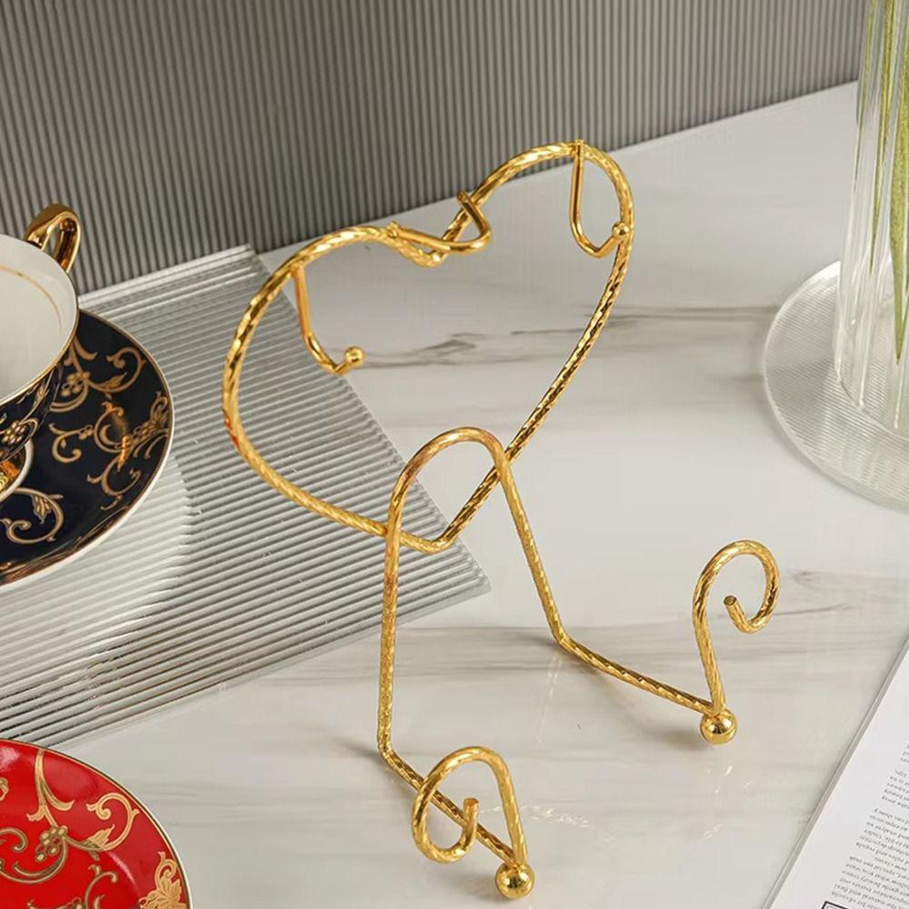 Storage Organizer Cup and Saucer Display Stand Metal Saucer Holder Coffee Cup Holder  Home Kitchen