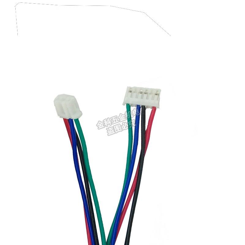 3D Printer Stepper Motor Cable, 4-pin to 6-pin XH2.54, Available in 0.8/1.1/1.5/2 Meters.