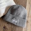 Knit Hat Men Winter Warm Acrylic Beanie For Casual Outdoor Wear