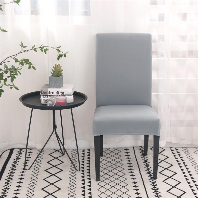 Jednokolorowy Pokrowiec na Krzesło Jadalniane Zdejmowany Antybrudny Pokrowiec Kuchnia na Bankiet Wesele Restaurację housse de chaise 1 szt.