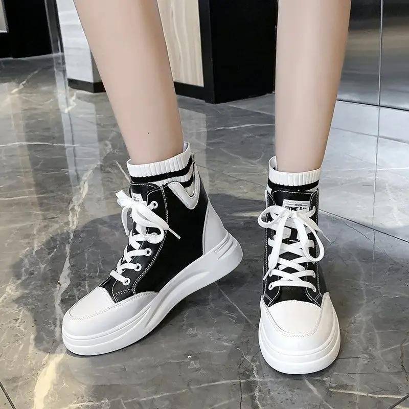 Fashion Booties Chunky High Platform Female Short Shoes Autumn Spring 2024 Designer Luxury Sale Trend Quality New In Women's Ankle Boots
