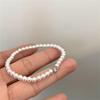 French Retro Single Zircon Pearl Bracelet for Women Simple Handmade Beaded New Elegant Luxury Jewelry Birthday Gifts for Female
