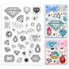 Custom PVC Plastic Clear Stamps for DIY Scrapbooking Photo Album Decorative Cards Making Diamond 160x110x3mm