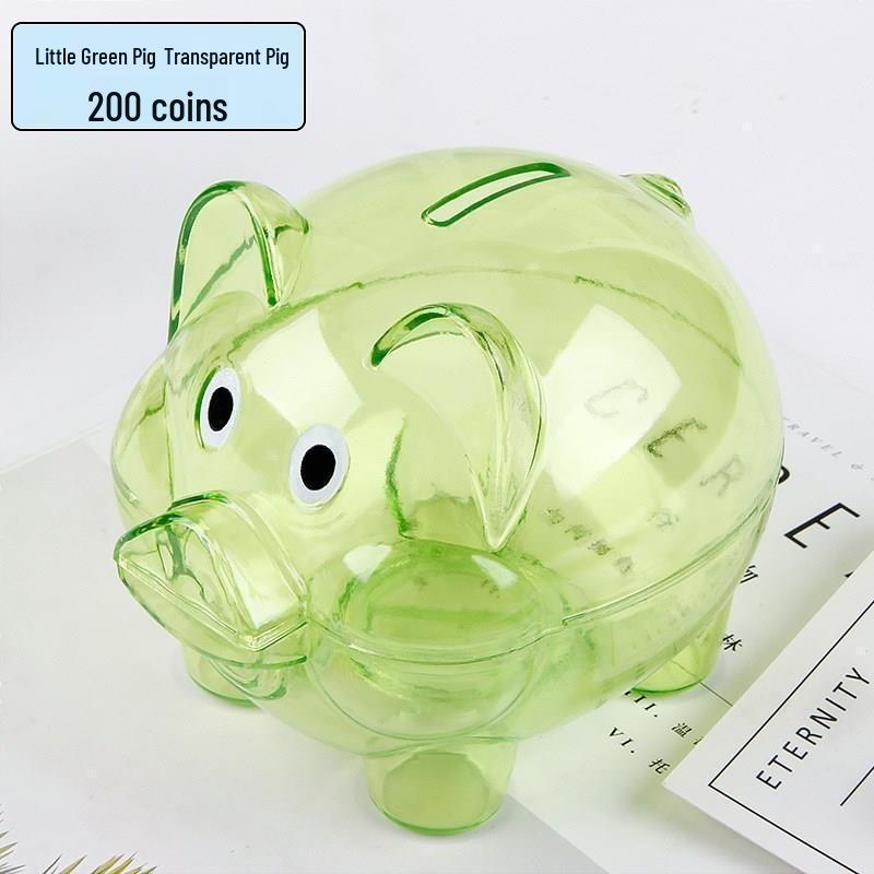 

Мультфильм Копилка: Прозрачная, прочная пластиковая копилка для детей