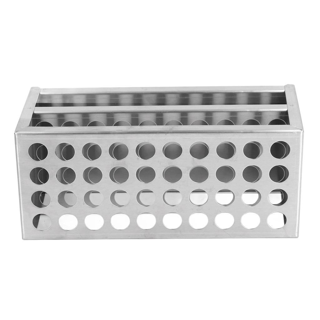 Test Tube Holder 304 Stainless Steel Test Tube Holder Rack for Laboratory and Studio 14mm 40 Holes