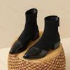 Fashion Fashion Retro Pointed Head Casual Suede Short Boots for Women 2025 Autumn Comfortable Versatile Square Heel Elegant Ankle Boots