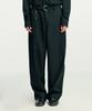 SSY Belted Pin Wide Slacks Black