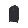 Polo Ralph Lauren Solid Color Crew Neck Long Sleeve Pullover Cotton Sweatshirt With Front Print Design Men sweatshirt Black 710918163-003