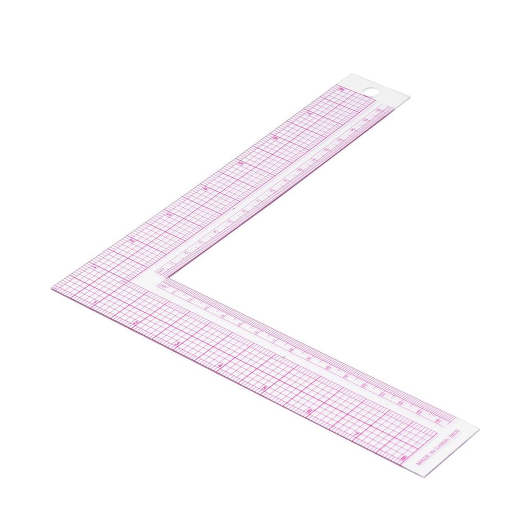 Plastic L Square Shape Ruler French Curve Sewing Measure Professional Tailor Craft Tool