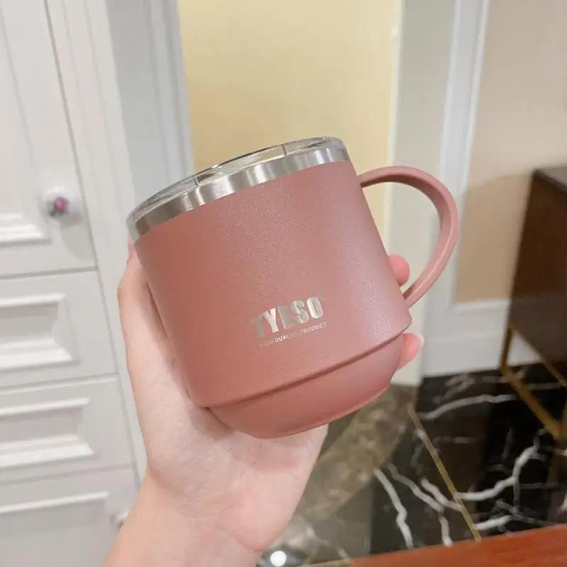 600ml 750ml 900ml Coffee Cup Thermal Vacuum Mug Stainless Steel Non-slip Leak-Proof Thermos Insulated Cup Milk Tea Water Bottle