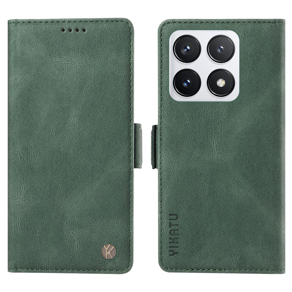 YIKATU YK-005 For Xiaomi 14T Pro Case PU Leather Wallet Phone Cover Skin Touch Feeling