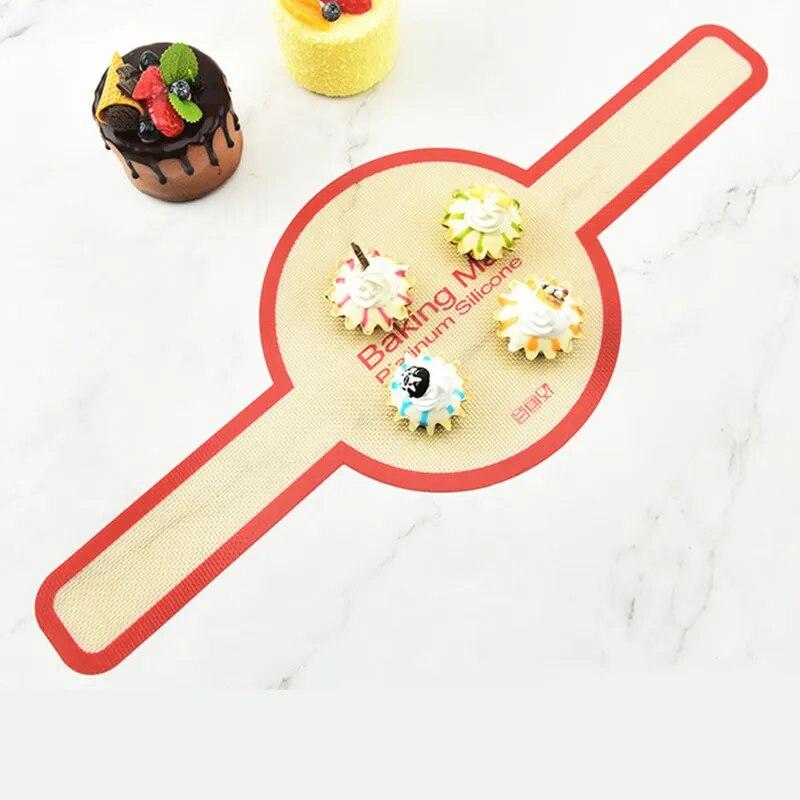 Mata silikonowa do pieczenia do holenderskiego piekarnika pieczenie chleba długie uchwyty Sling nieprzywierająca pieczenie w kuchni ciasta i akcesoria piekarnicze