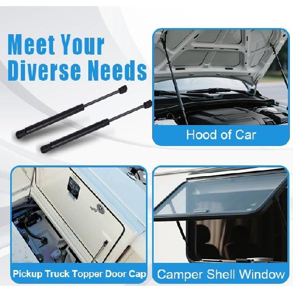 C16-06389 14 Inch 24LB/107N Truck Camper Shell Lift Supports, Struts Shocks Gas Spring C16-06389 2 Packs