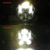 Black 6.5" LED Motorcycle Retro Headlight Hi&Lo Beam Bulb Round Head Light For Harley Sportster Cafe Racer Bobber Honda Yamaha