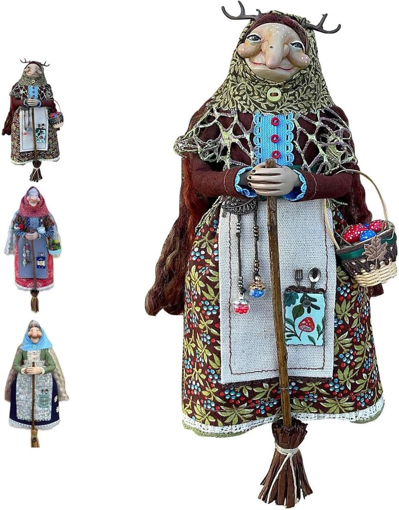 Kitchen Witch Doll Handmade Kitchen Witch Doll for Good Luck Enchanting Good Luck Charm Cooking Dolls