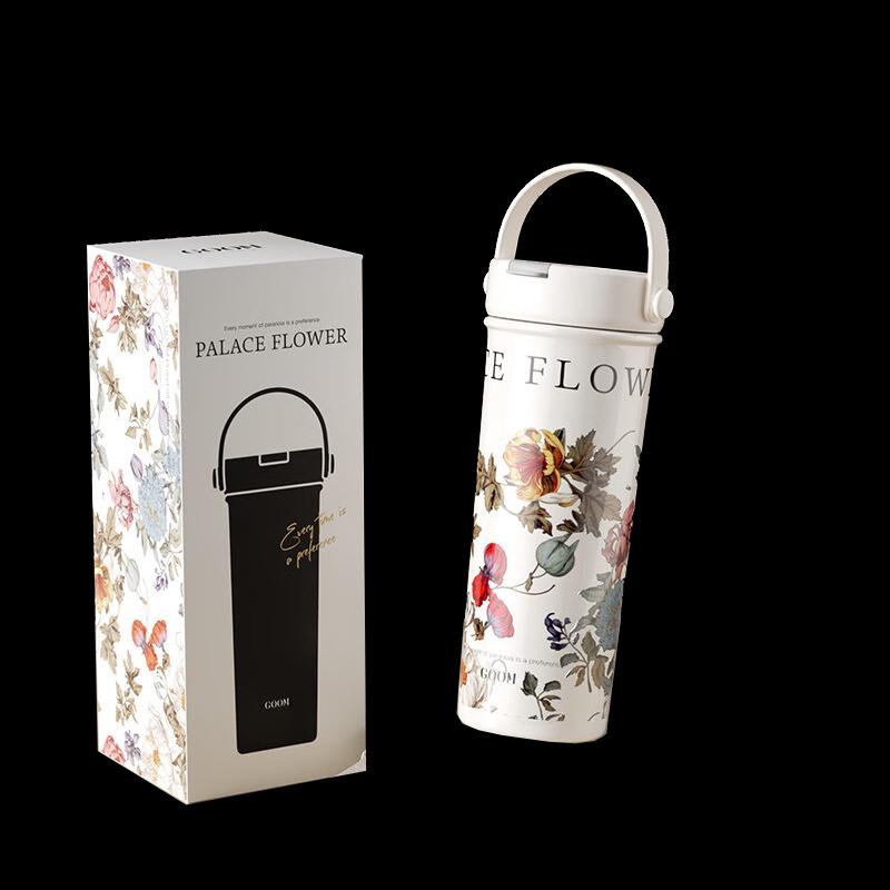 GOOM Artistic Floral Insulated Water Bottle