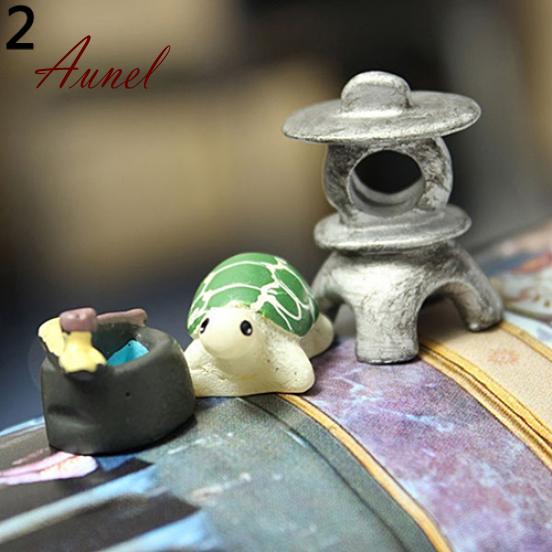Smart 3Pcs Dollhouse Craft Micro Landscape DIY Flower Pot Miniature Decor
