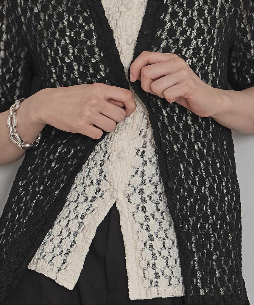 Miette Collared Lace Short Sleeve Top Free Black Women's RFJR2168, Size,