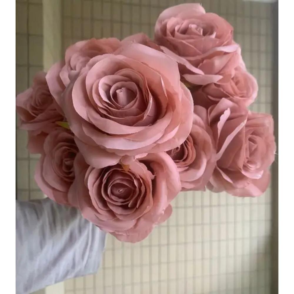 Wedding Decor Rose Dusty Pink Blush Nude Light Coffee Rice White Artificial Rose Flower Row Road Guide Flower S Dropshipping